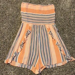Boutique Multicolor Stripe Romper